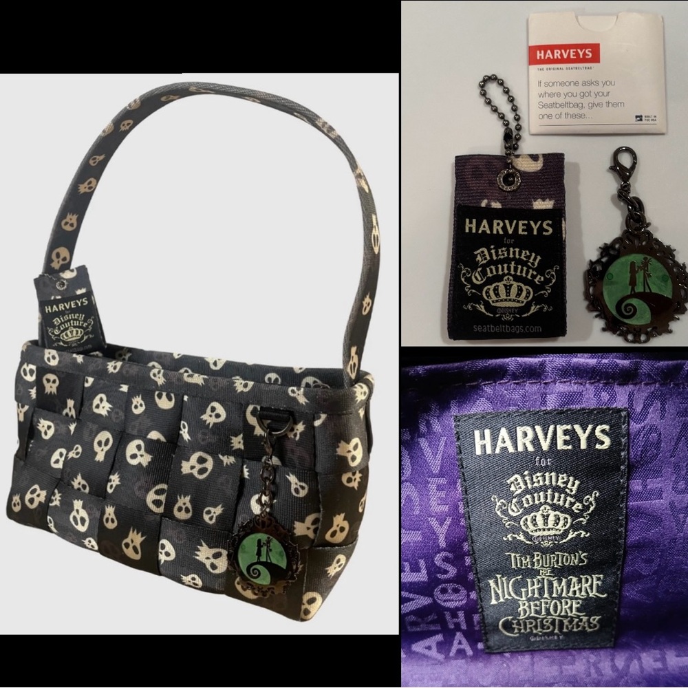 Harveys Seatbelt Couture Nightmare Before Christmas Jack Skellington Bag / RARE